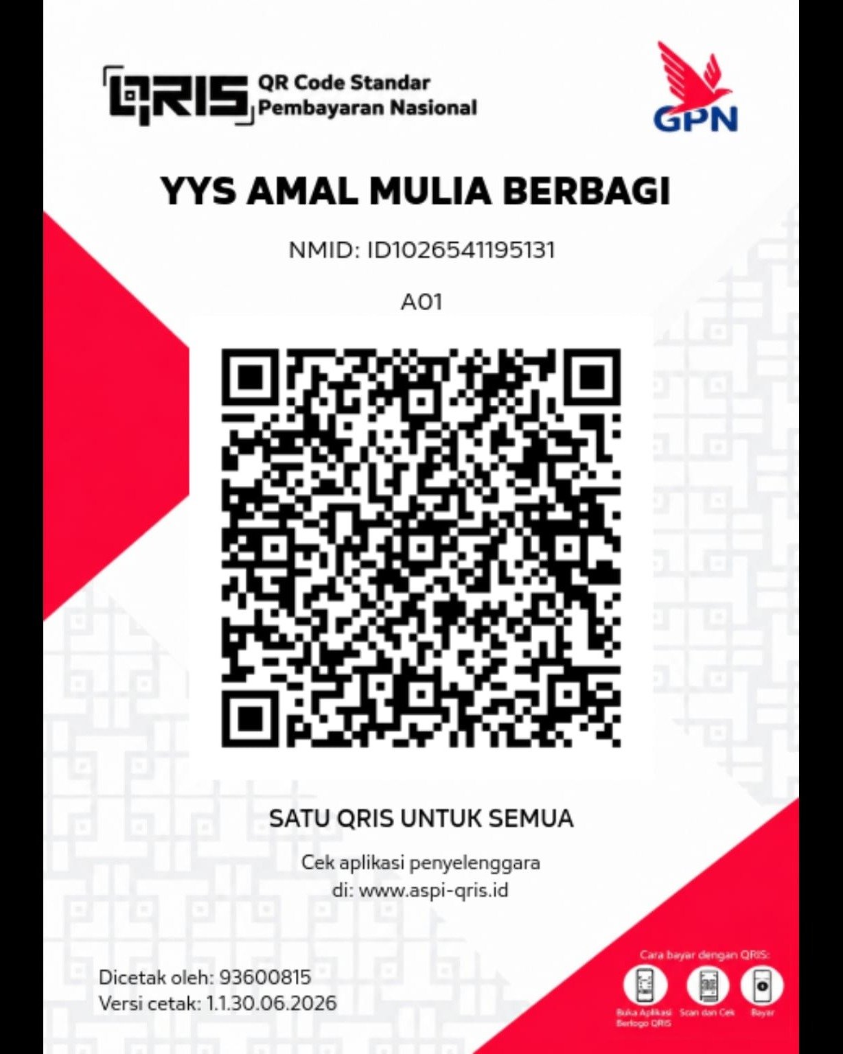 QRIS Yayasan Amal Mulia Berbagi